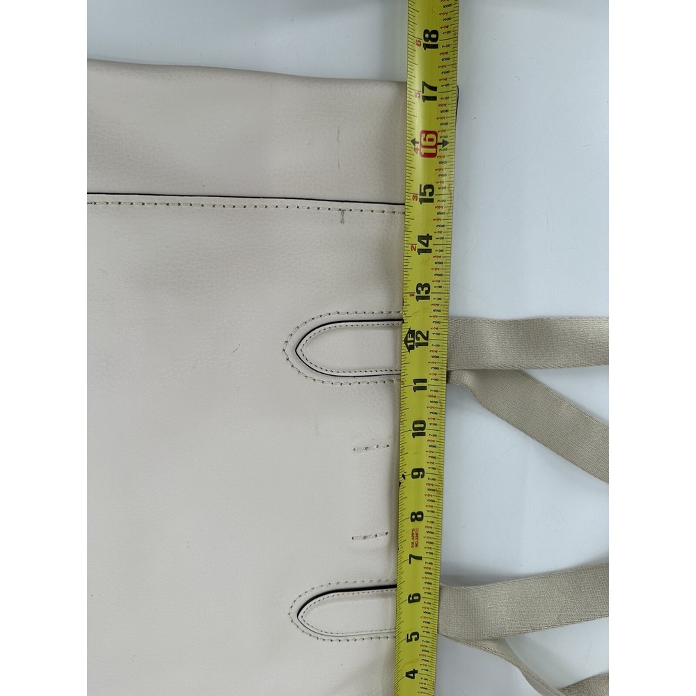 Authentic Coach Derby Chalk Cream Tote Shoulder Soft Pebbled Leather Bag #F58660 - Picture 9 of 11